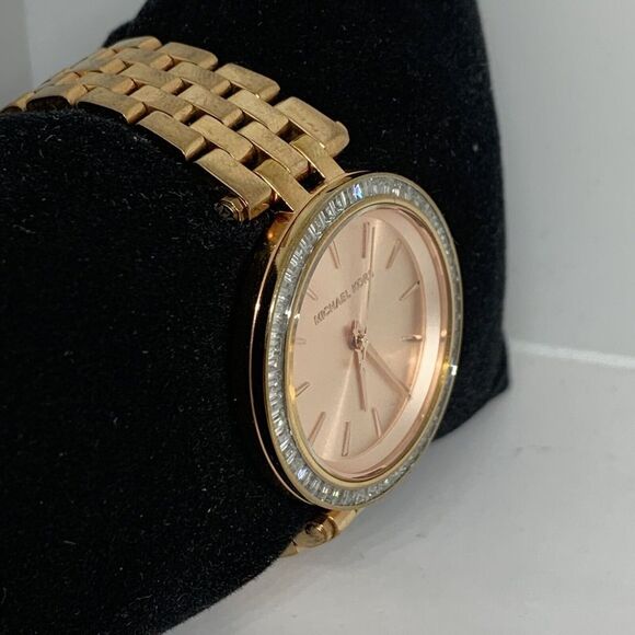 Michael Kors Mini Darci Mk3366 Women Stainless Steel Analog Dial Wrist Watch PB7 - Picture 3 of 8